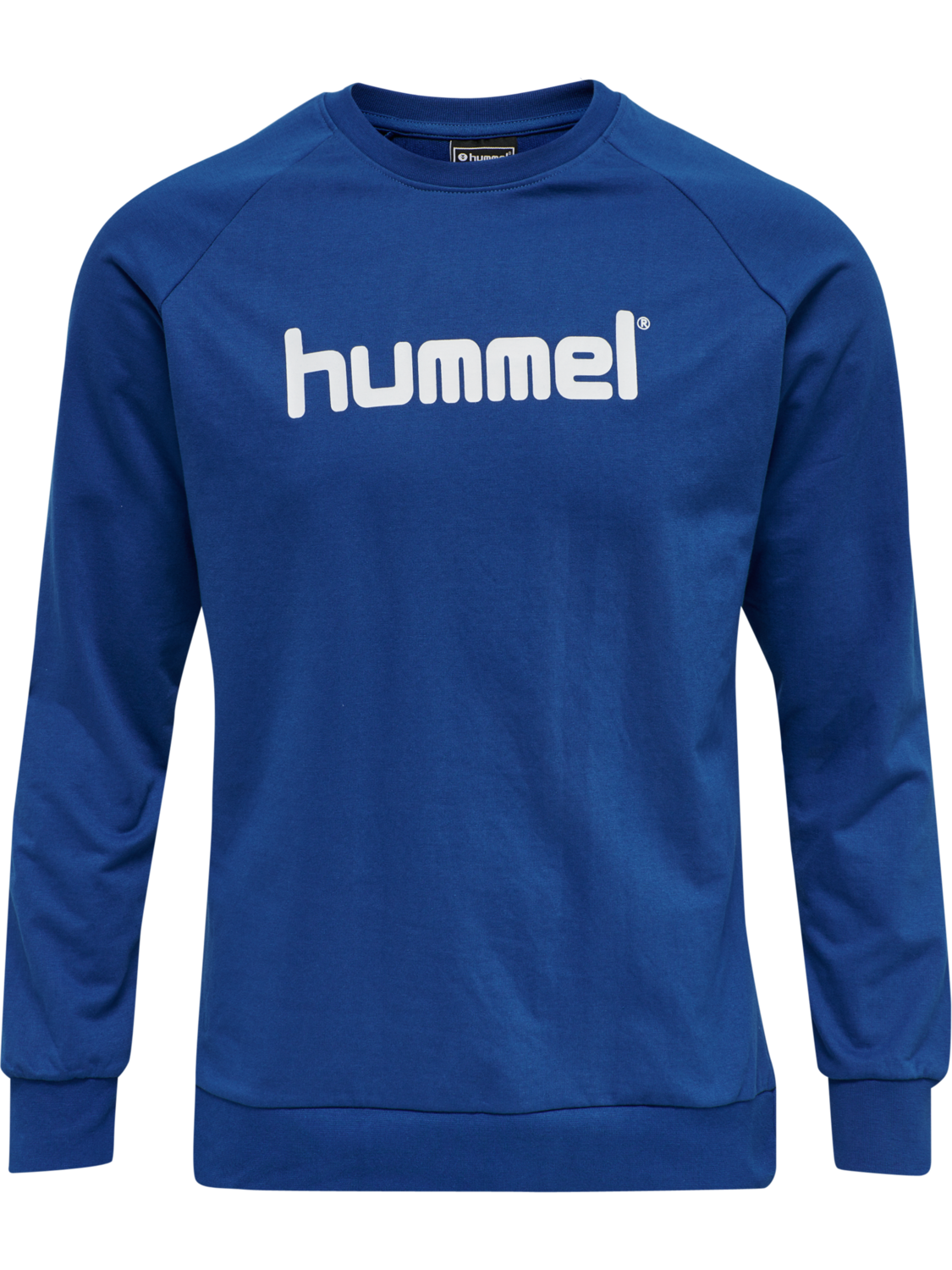 HUMMEL GO COTTON LOGO SWEATSHIRT WOMAN, TRUE BLUE, packshot