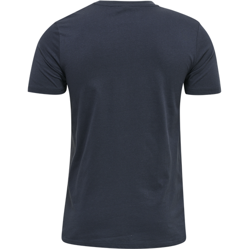 hmlLEGACY 2-PACK T-SHIRT, GREY MELANGE/BLUE NIGHTS, packshot