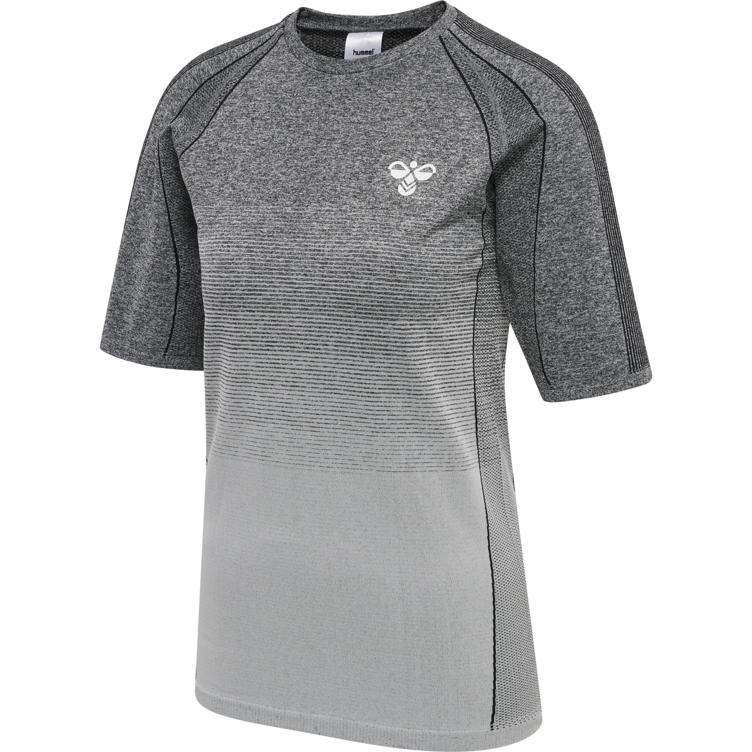 hmlGG12 TRAINING SEAMLESS S/S WOMAN, BLACK MELANGE, packshot