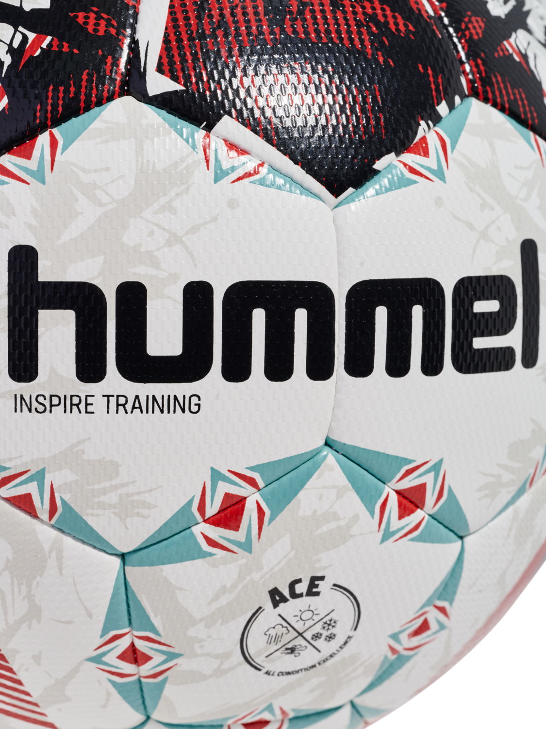 hmlINSPIRE TRAINING FB, RED/WHITE/TEAL, packshot