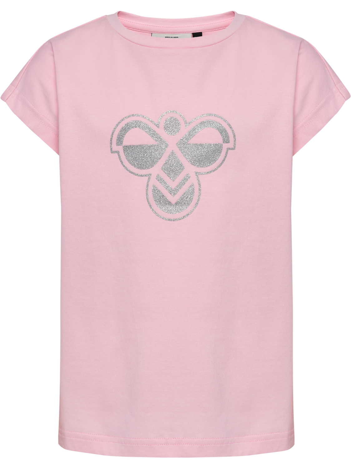 hmlJR REG T-SHIRT S/L BIG BEE, ROSEATE SPOONBILL, packshot
