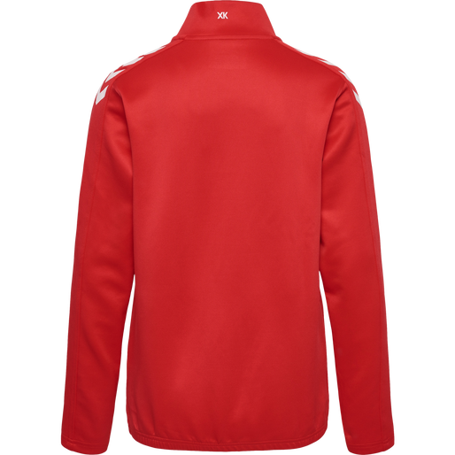 hmlCORE XK HALF ZIP SWEAT WOMAN, TRUE RED, packshot