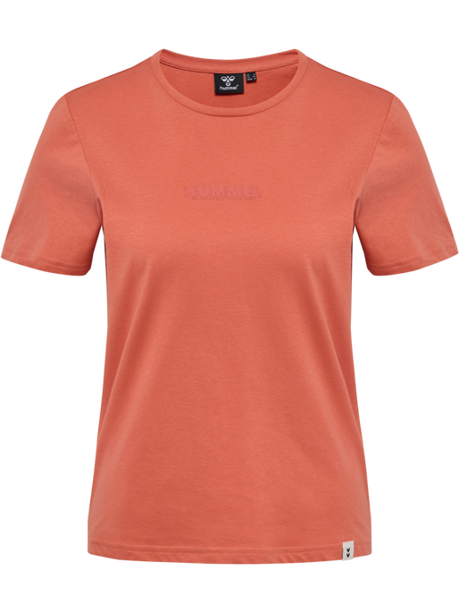 hmlLEGACY WOMAN T-SHIRT, APRICOT BRANDY, packshot