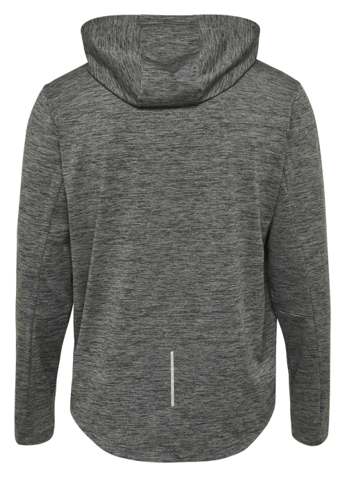 hmlASTON HOODIE, DARK GREY MELANGE, packshot