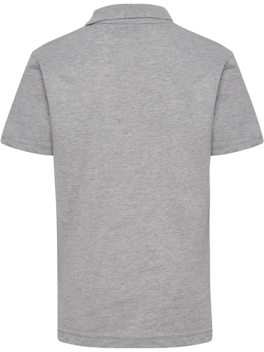 hmlMOVER COTTON POLO KIDS, GREY MELANGE, packshot