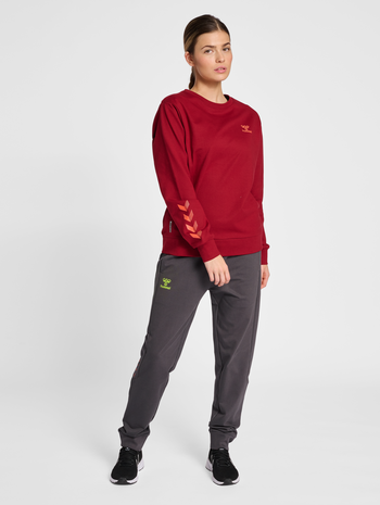 hmlOFFGRID COTTON PANTS WO, FORGED IRON, model