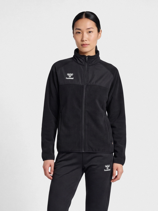 hmlGO FLEECE JACKET WOMAN, BLACK, model