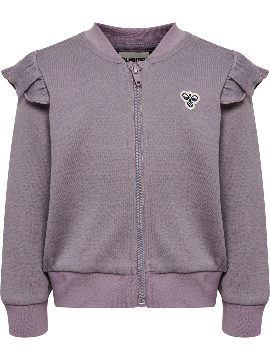 hmlMINI WOOL G ZIP JACKET BEE, GRAY RIDGE, packshot