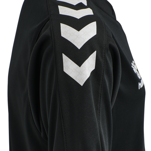 hmlCORE XK POLY JERSEY S/S KIDS, BLACK, packshot