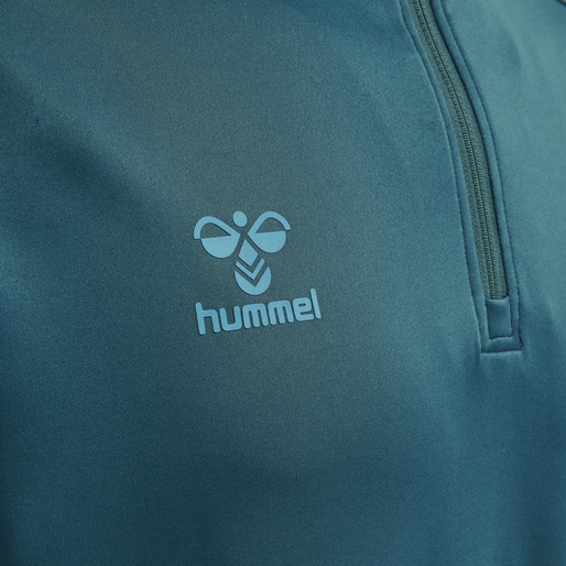 hmlCORE XK HALF ZIP POLY SWEAT, BLUE CORAL hmlCORE XK HALF ZIP POLY SWEAT, BLUE CORAL, packshot