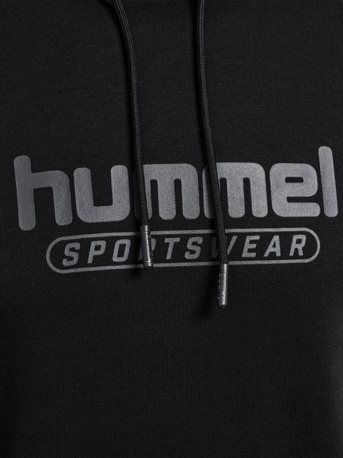 hmlBOOSTER HOODIE, BLACK, packshot