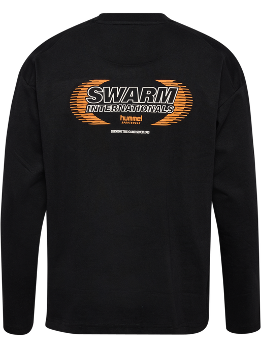 hmlLOOSE T-SHIRT L/S SW, BLACK hmlLOOSE T-SHIRT L/S SW, BLACK, packshot
