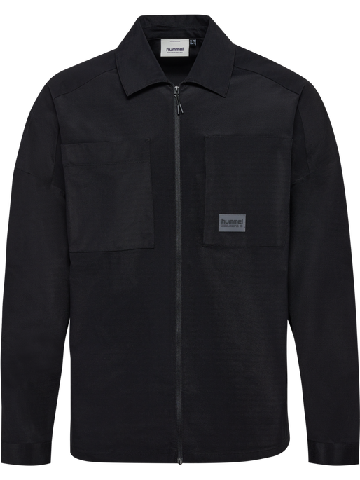 hmlSORONA LOOSE OVERSHIRT, BLACK hmlSORONA LOOSE OVERSHIRT, BLACK, packshot