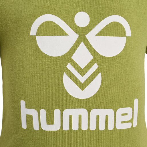 hmlDREAM RUFFLE BODY S/S, GREEN OLIVE, packshot