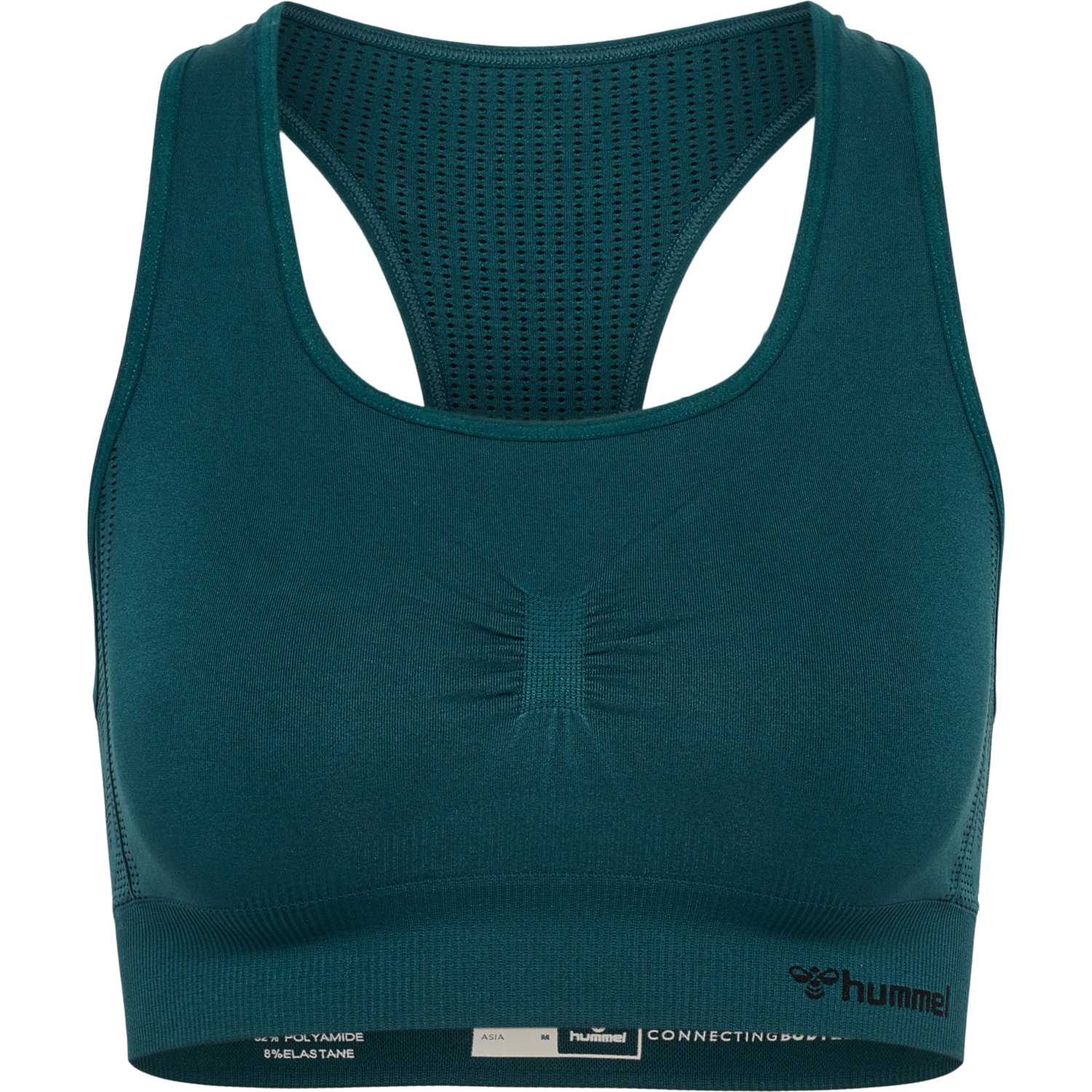 hmlMT SHAPING SEAMLESS SPORTS TOP, DEEP TEAL, packshot