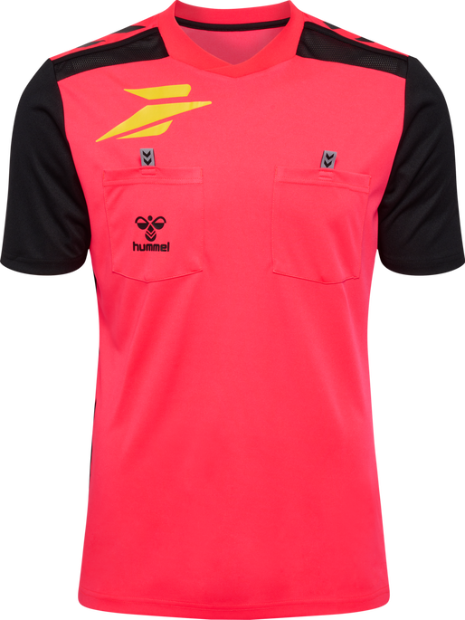 FFHB NEW REFEREE JERSEY S/S, DIVA PINK WO SPONSOR, packshot