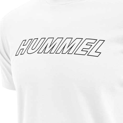 hmlTE CALLUM COTTON T-SHIRT, WHITE, packshot