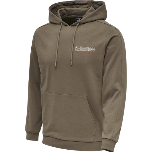 hmlDENNIS HOODIE, WALNUT, packshot