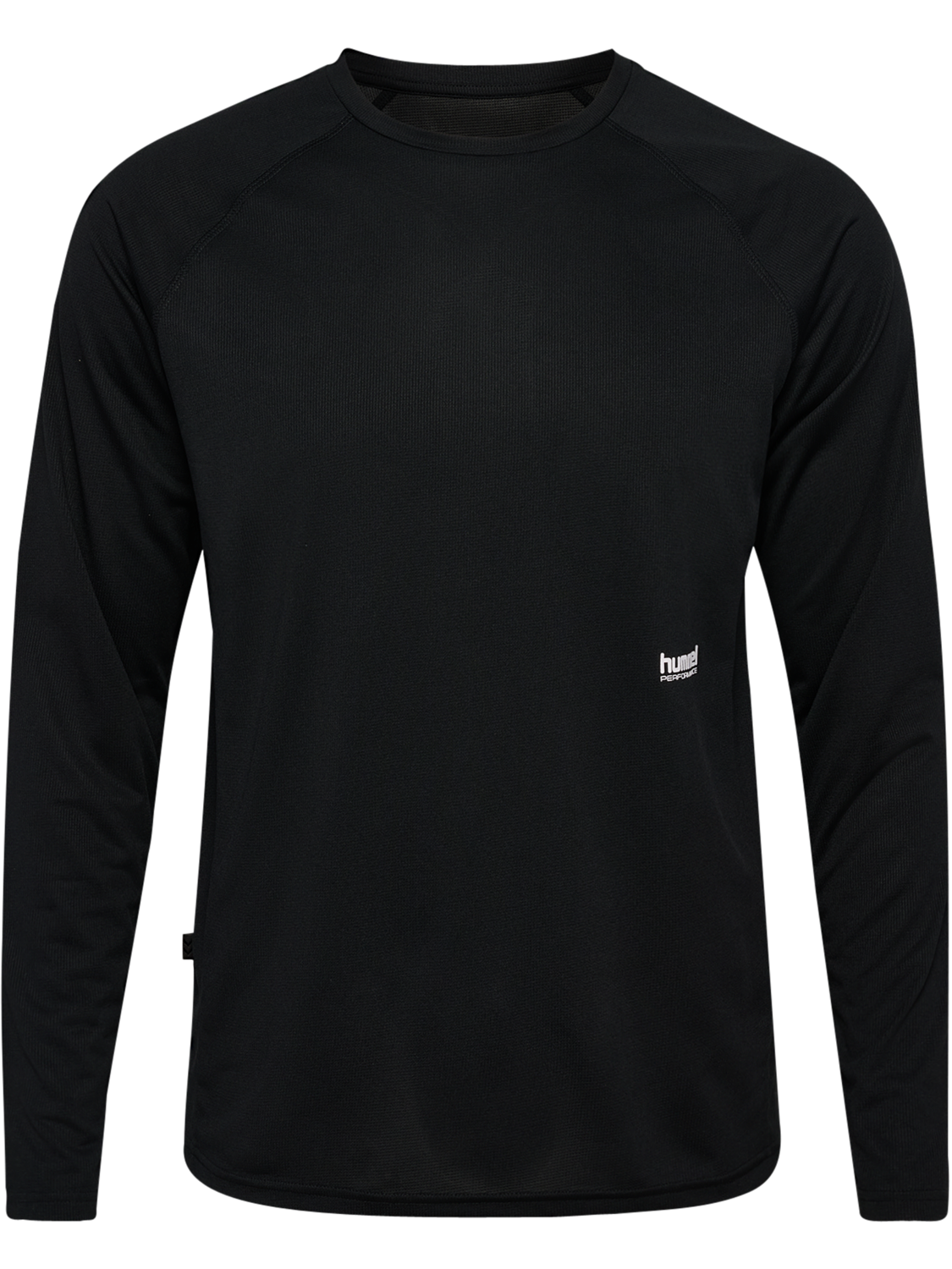 hmlPULSE WORKOUT T-SHIRT L/S, BLACK, packshot