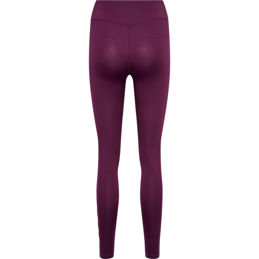 hmlMT CHIPO MID WAIST TIGHTS, GRAPE WINE, packshot