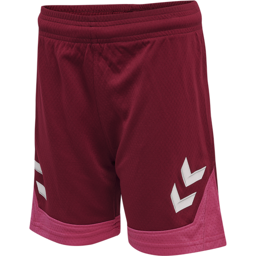 hmlLEAD POLY SHORTS KIDS , BIKING RED, packshot