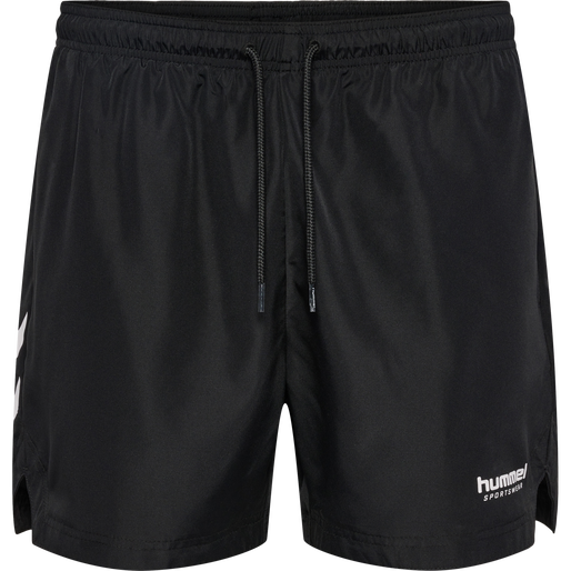 hmlNED SWIM SHORTS, BLACK, packshot