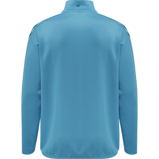 hmlCORE XK HALF ZIP POLY SWEAT, BLUE DANUBE, packshot