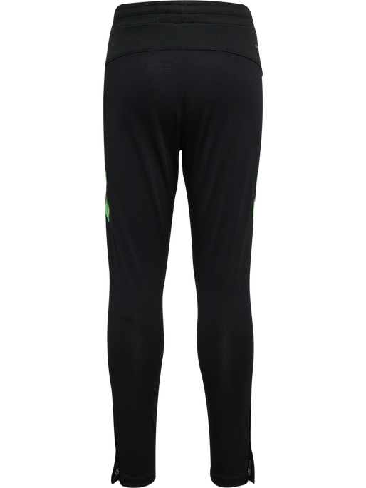 hmlLEAD 2.0 TRAINING PANTS KIDS, BLACK/GREEN GECKO hmlLEAD 2.0 TRAINING PANTS KIDS, BLACK/GREEN GECKO, packshot