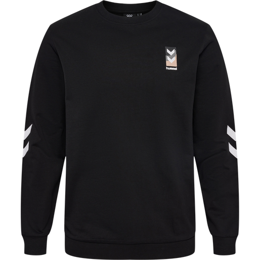 hmlLGC JEREMY SWEATSHIRT, BLACK, packshot