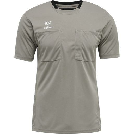 hmlREFEREE CHEVRON JERSEY S/S, STEEPLE GRAY, packshot
