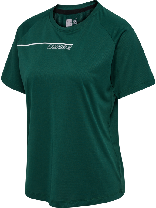 hmlCOURT LIGHT WEIGHT T-SHIRT W, RAIN FOREST, packshot