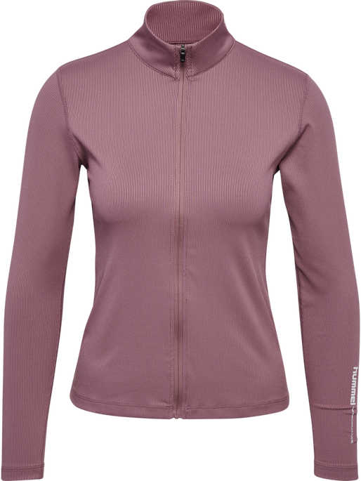 hmlPULSE W ZIP SHIRT L/S, WISTFUL MAUVE hmlPULSE W ZIP SHIRT L/S, WISTFUL MAUVE, packshot