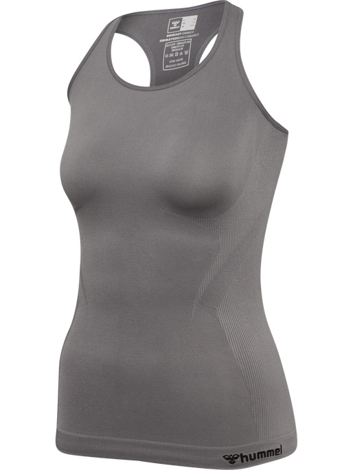 hmlTIF SEAMLESS TOP, CHARCOAL GREY, packshot