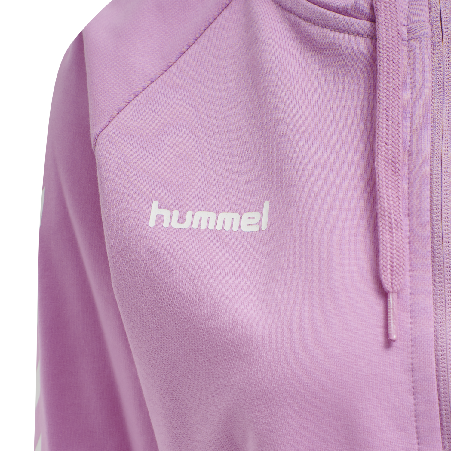 HUMMEL GO COTTON ZIP HOODIE WOMAN, ORCHID, packshot