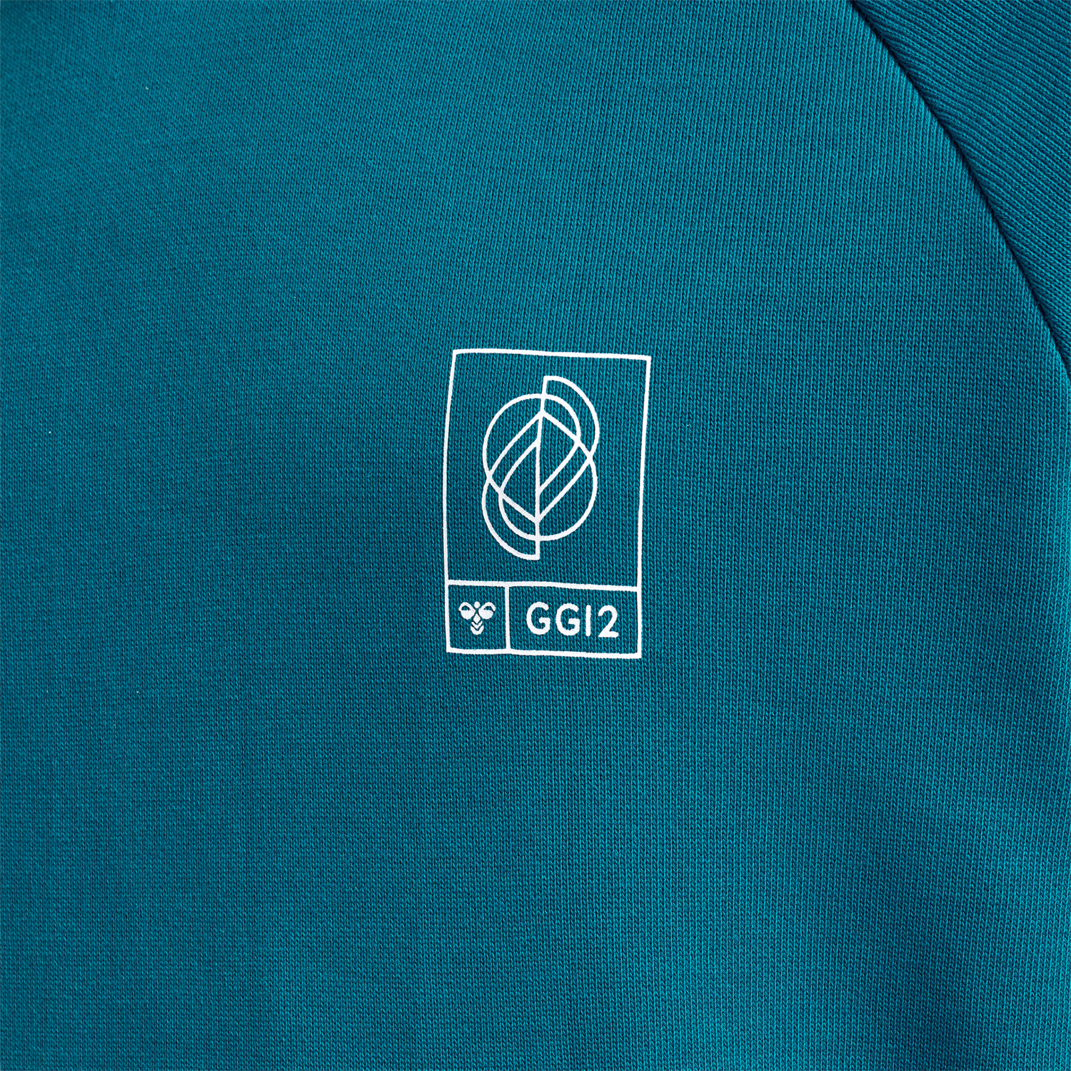 hmlGG12 SWEAT HOODIE KIDS, DEEP LAGOON, packshot