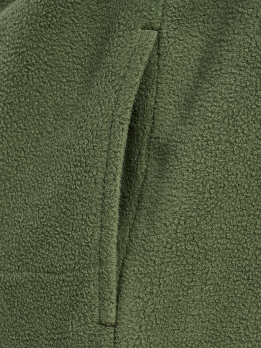 hmlJR FLEECE ZIP JACKET, OLIVINE hmlJR FLEECE ZIP JACKET, OLIVINE, packshot