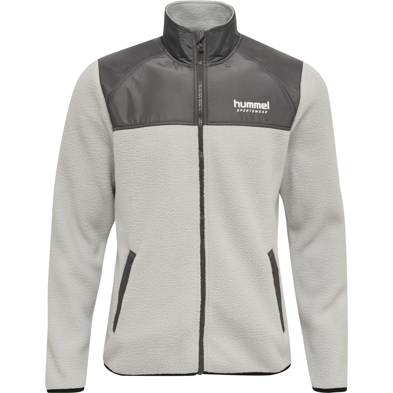 hmlLGC CHARLEY FLEECE JACKET, HARBOR MIST, packshot