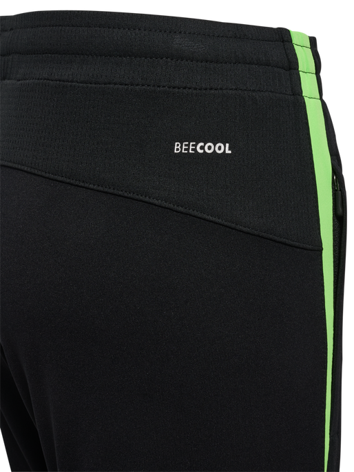 hmlLEAD 2.0 TRAINING PANTS KIDS, BLACK/GREEN GECKO hmlLEAD 2.0 TRAINING PANTS KIDS, BLACK/GREEN GECKO, packshot