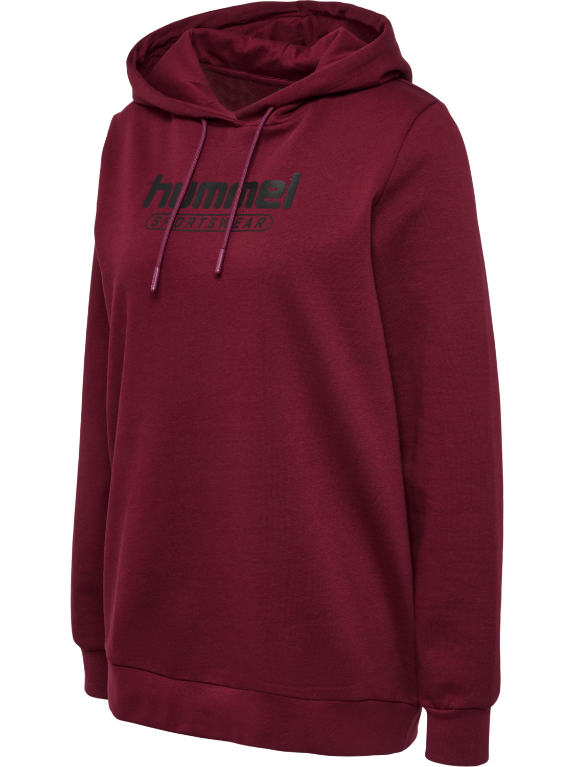 hmlBOOSTER WOMAN HOODIE, CABERNET, packshot