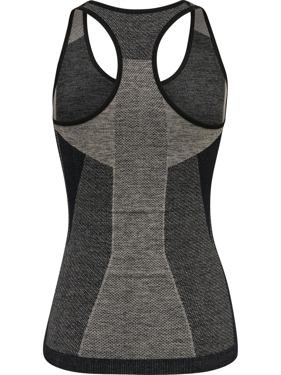 hmlCLEA SEAMLESS TOP, CHATEAU GRAY/BLACK MELANGE, packshot