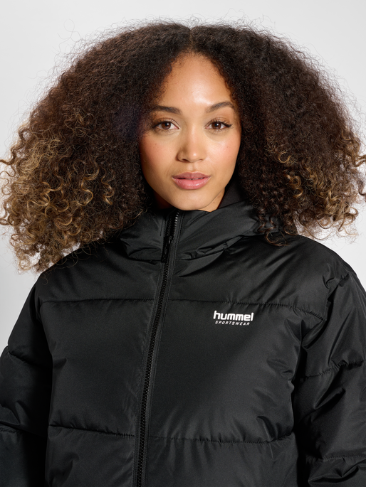 Lår Vask vinduer Thriller hummel LGC NICOLA LONG PUFF COAT - BLACK | hummel.dk