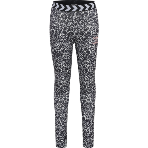 hmlMIMMI TIGHTS, BLACK/WHITE, packshot