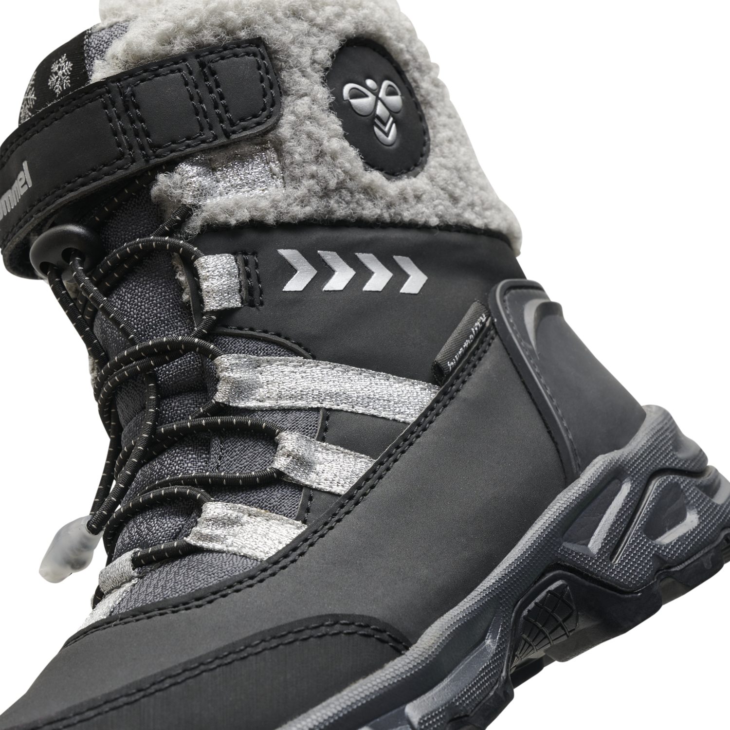 SNOW BOOT TEX JR, BLACK/SILVER, packshot