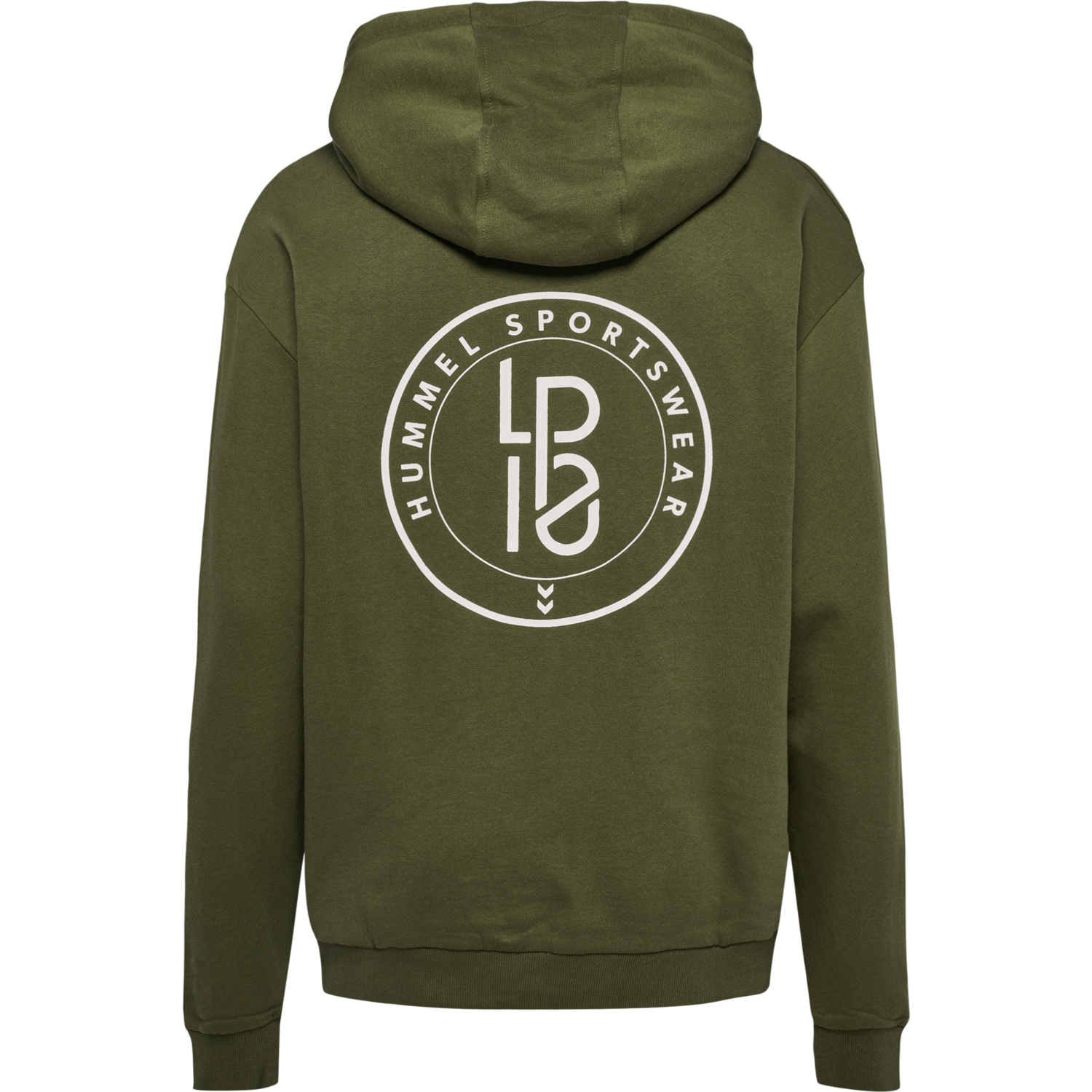 hmlLP10 BOXY SWEAT HOODIE, IVY GREEN, packshot