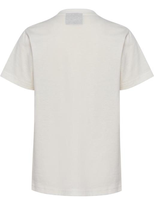 hmlTUKAS T-SHIRT S/S, MARSHMALLOW, packshot