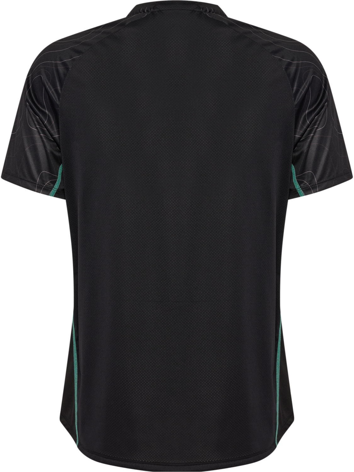 hmlBLAZE 2.0 TRAINING JERSEY S/S, BLACK/POOL BLUE, packshot