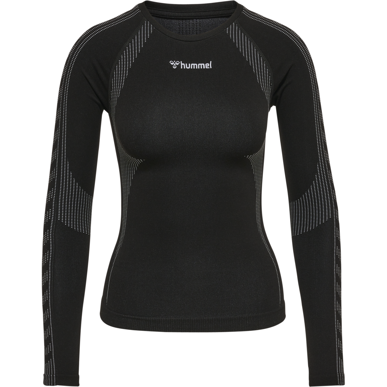 hmlMT SHAPING SEAMLESS T-SHIRT L/S, BLACK, packshot