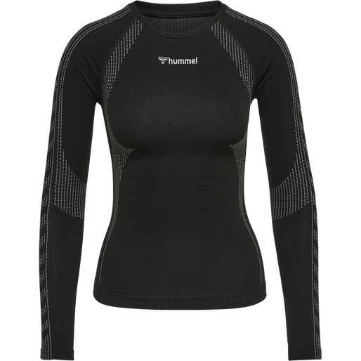 hmlMT SHAPING SEAMLESS T-SHIRT L/S, BLACK hmlMT SHAPING SEAMLESS T-SHIRT L/S, BLACK, packshot