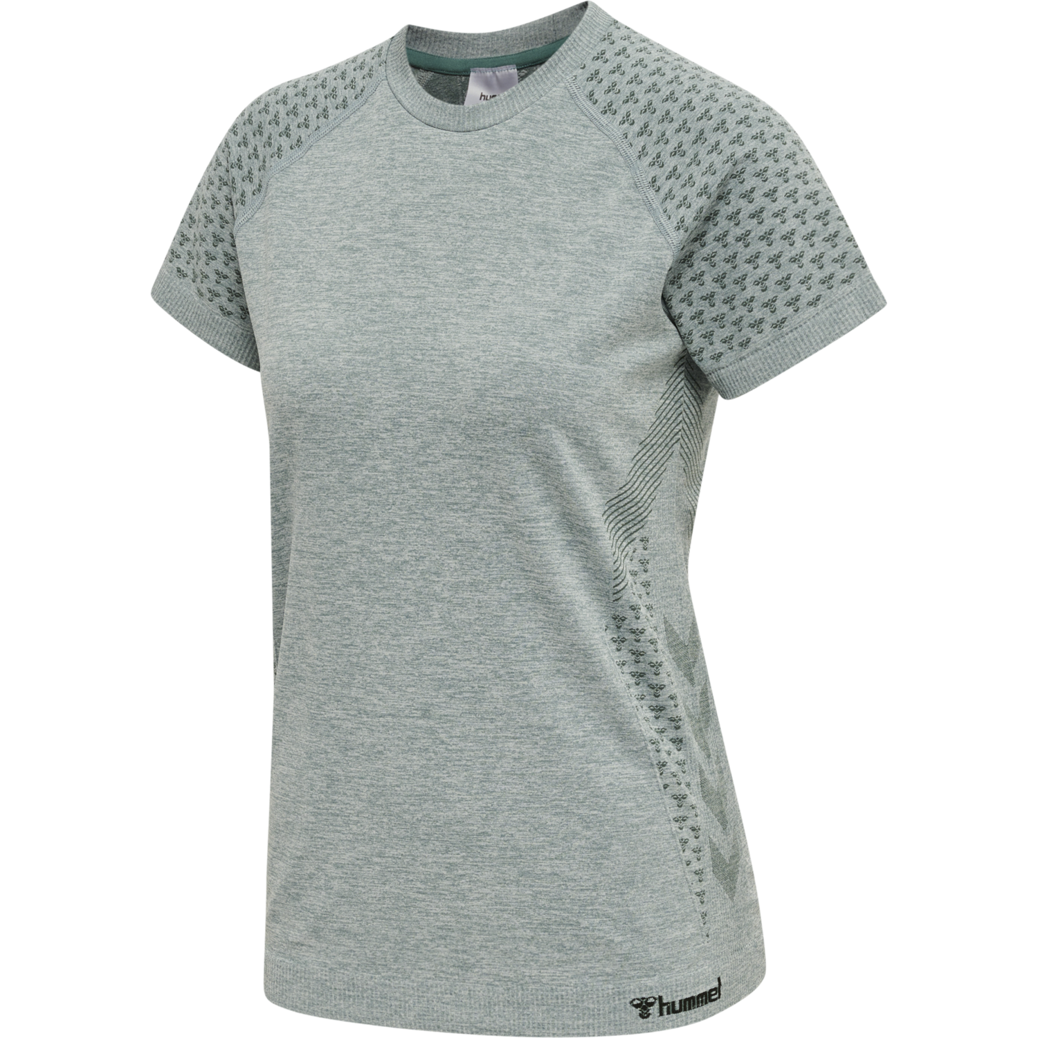 hmlCI SEAMLESS T-SHIRT, NORTH ATLANTIC MELANGE, packshot