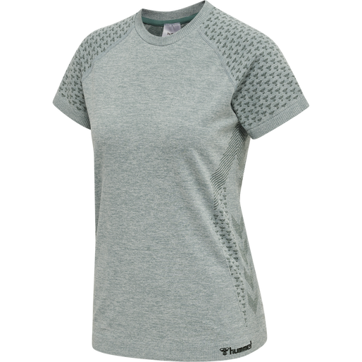 hmlCI SEAMLESS T-SHIRT, NORTH ATLANTIC MELANGE, packshot